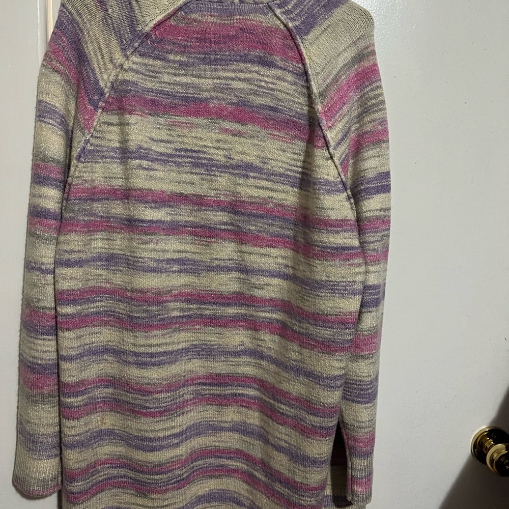 Lucky Brand Purple and Pink Cardigan Sweater - Picture 2 of 4
